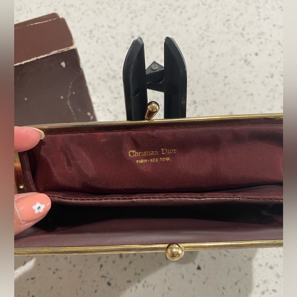 AUTHENTIC DIOR VINTAGE TROTTER DIORISSIMO CLUTCH - Picture 5 of 7